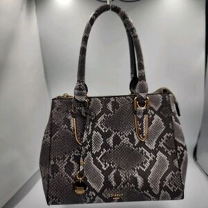 Dune London Purse Faux Snake skin Shoulder Crossbody Grey shades, nwot
